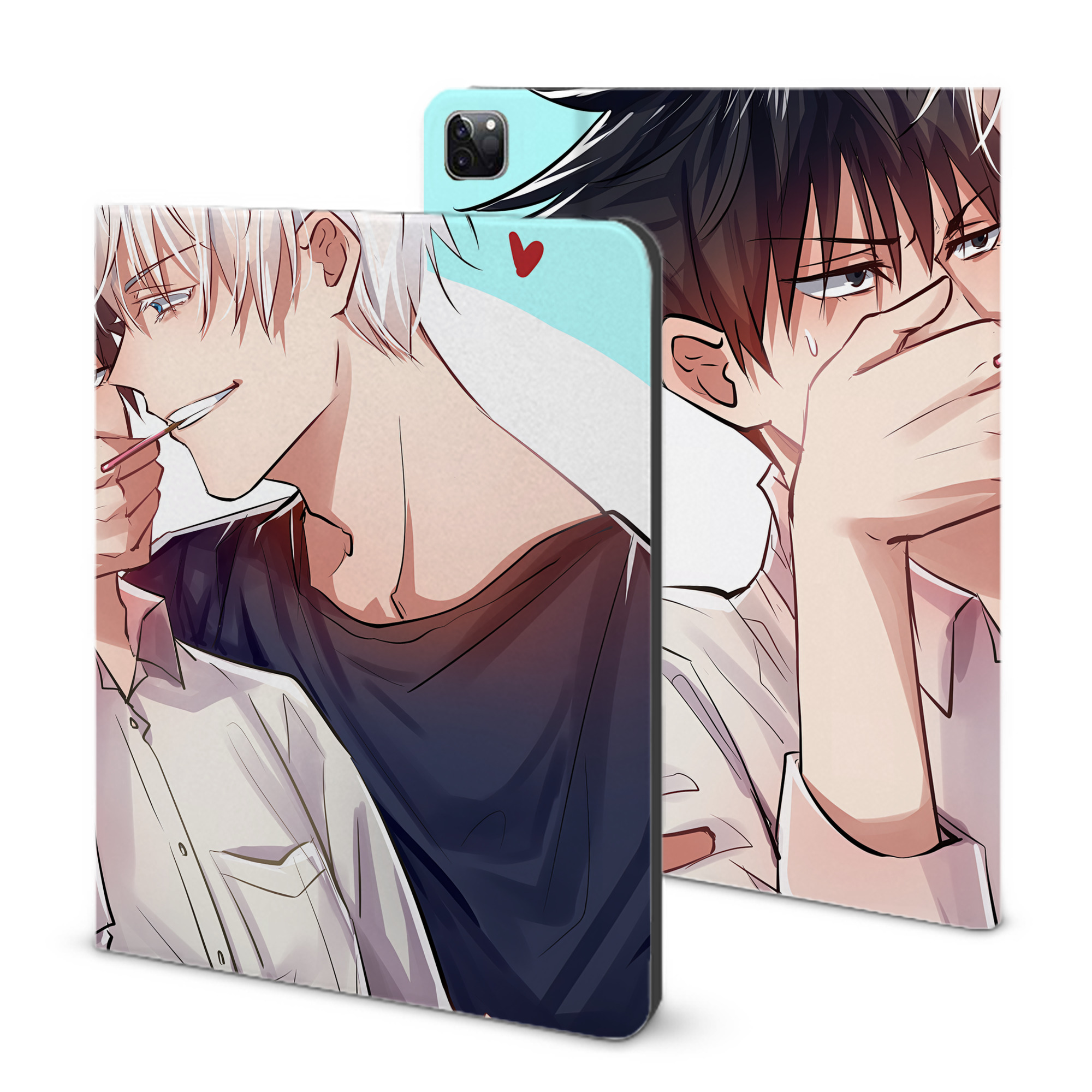 （画像用） 呪術廻戦 Jujutsu Kaisen IPad ケース ブック型 PUレザー TPU 耐衝撃 軽量 薄型 ペン収納なし 全面保護 IPad 各モデル対応